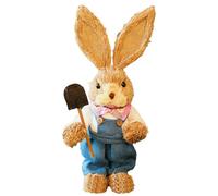 VELATEMOR Kit de Décoration de Lapin en Paille Fait à la Main pour Enfants, Cultive la créativité, Améliore L'interaction Parent-enfant, Cadeau de Jouet Amusant pour les, adapté aux Activités