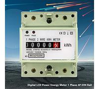 VELATEMOR Kwh Mètre | Installation sur rail DIN standard de 35 mm, largeur de 6 pôles, sélectionnez l\'impulsion du moteur pas à pas