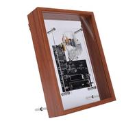 VELATEMOR Lecteur CD avec Cadre Photo Musical Rétro, à Fixer au Mur ou sur Table, Prend en Charge MP3/WMA, Haut-parleurs et écouteurs sans Fil - Esthétique Vintage Industrielle