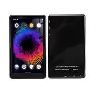 VELATEMOR Lecteur MP3 Compatible avec Spotify, 192 Go MP4 MP5 avec Bluetooth WiFi, écran Tactile 5 Pouces, Lecteur de Musique HiFi pour Enfants avec Haut-Parleur (Black)