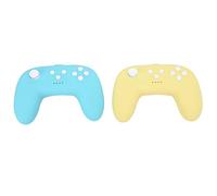 VELATEMOR Manette de Jeu sans Fil pour Pro Mini, Double Poignée Vibrante pour une Expérience de Jeu Fascinante, Vert + Jaune/gris Clair/gris foncé + Rose/vert +, Lot de 2 pour les Joueurs (vert et