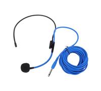 VELATEMOR Microphone Casque 6,35 Mm,Micro Filaire avec Câble Sonore de 5M et Micro Réglable à 360°, Mains Libres pour Amplificateur de Voix Présentation D'enseignement du Chant