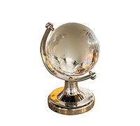 VELATEMOR Mini Globe en Cristal Transparent Créatif, Support en Plastique, Affichage Durable, Accessoire de Photos pour la Maison, Mariage, Fête D'anniversaire (VELATEMORh19y5guzkp-220124HJ01-1)