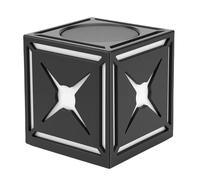 VELATEMOR Mini Haut-Parleur Bluetooth avec Lumières RVB,Haut-Parleur Cube Portable 5 W avec Bluetooth 5.3,Autonomie de 3 à 6 Heures, Compact sans Fil pour Voyage,Fête (Black)