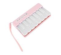 VELATEMOR Mini Jouet de Piano pour Enfants, Clavier de Piano Portable, 7 Lumières Colorées et Chansons de Démonstration, Jouet de Musique électronique