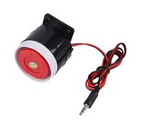 VELATEMOR Mini Système D'alarme Sirène à Klaxon Filaire Rouge 120 DB DC 12 V pour la sécurité de la Maison, Facile à Installer pour la sécurité de la Famille