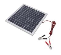 VELATEMOR Panneau Solaire Portatif Efficace de 50W avec L'agrafe de Batterie pour L'alimentation D'énergie Durable DC 18V Panneau Solaire Extérieur de Cadre en Aluminium