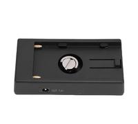 VELATEMOR Plaque D'adaptateur de Batterie D'appareil Photo NP-F970, Plaque D'adaptateur d'alimentation pour Appareils Photo DSLR, Indicateur Lumineux LED pour la Photographie de Longue Durée