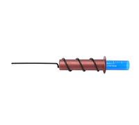 VELATEMOR Pluviomètre Flottant monté au Sol, Tube de Mesure Efficace de l'eau de Pluie pour Une Croissance Saine des Plantes, Marron, Bleu, Noir (Insertion Droite)