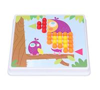 VELATEMOR Puzzle de 240 Blocs Empilables Colorés en Forme de Champignon pour la Formation des Compétences et Le Développement de L'imagination des Enfants avec Sac de Rangement pour Les Enfants de