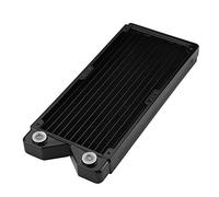 VELATEMOR Radiateur du Dissipateur de Chaleur de L'ordinateur de Refroidissement à Eau, échangeur de Chaleur de Refroidissement en Cuivre avec Panneau en Acier Inoxydable, pour Le Système de (240)