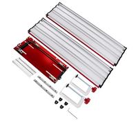 VELATEMOR Rail de Guidage de Scie à Chenilles, Plage de Coupe Universelle de 50 Pouces, Ensemble Métallique Droit pour Scies Circulaires, Pince Réglable, adapté aux Projets de Rénovation Domiciliaire