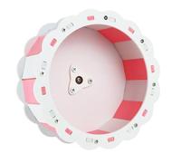 VELATEMOR Roue de Hamster Colorée en Forme de Tournesol, Jeu de Vis en PVC Silencieux, Roue de Course pour Jouet de Hamster (#5)