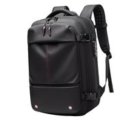 VELATEMOR Sac à Dos à Vide élégant, Sac à Dos de Compression de Système D'aspirateur avec Pompe à Air 19 Pouces de Grande capacité Preuve d'eau pour Le Collège d'affaires (Black)