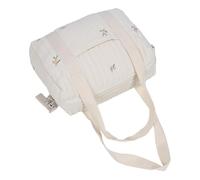 VELATEMOR Sac de Rangement pour Poussette de bébé à Fermeture éclair, Sac à Main Multifonctionnel pour Mamans et Papas Occupés, Tissu en Coton élégant 1 Pièce (Olive)