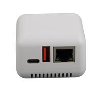 VELATEMOR Serveur d'impression sans Fil, Serveur d'impression Réseau USB 2.0, Serveur de Partage d'impression LAN 5V, Serveur d'impression sans Fil pour Android pour 3,4 (Prise UE)