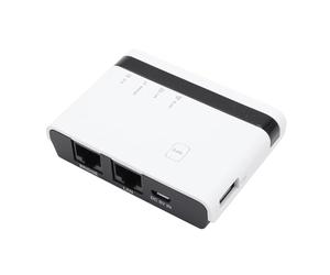 VELATEMOR Serveur d'imprimantes sans Fil, 10 / 100mbit / s) LAN Bridge Partage Print Print Server pour les Magasins (Prise UE)
