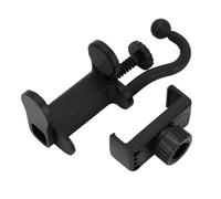 VELATEMOR Support de Téléphone pour Guitare, Pince Réglable pour Musiciens - Support de Guitare Polyvalent et Réglable pour Guitares et Ukulélés de 6 à 10,5 Cm D'épaisseur - Conception ABS Légère et