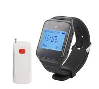 VELATEMOR Système D'appel sans Fil, IPX4 Élégable Kit D'appel de Récepteur de Montre à épreuves de l'eau Est Adaptée au Restaurant Hôpital Hospital Hospital