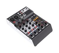 VELATEMOR Système de Console de Mixage Audio Professionnel, Table de Mixage USB MP3 Bluetooth DJ avec Alimentation 48 V pour Enregistrement sur Ordinateur, karaoké, Studio