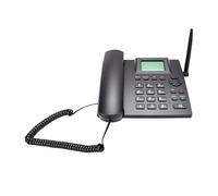 VELATEMOR Téléphone de Bureau GSM 2G sans Fil Double SIM Téléphone Fixe avec écran 2,4 Pouces Radio FM Réveil 500 Répertoire Téléphonique et Appels Mains Libres pour Maison, Hôtel