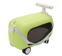 VELATEMOR Valise à roulettes pour Enfants, Bagage à Main pour Tout-Petits avec roulettes et Siège, Valise de Voyage pour Enfants, Scooter pour Avion, Bagage Multifonctionnel (Green)