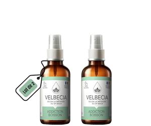 Velbecia Addiction boisson 30 ml +1 OFFERT Elixirs de fleurs SANS ALCOOL - Méthode du Dr Bach - Sevrage, cure, dépendance, accoutumance, abstinence