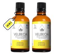 Velbecia Lot de 2 Animal Stressé 50ml Elixirs de fleurs SANS ALCOOL - Méthode du Dr Bach - Peur panique, comportement anxieux, angoisse, agitation, nervosité, chien, chat, cheval
