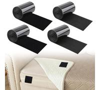 Velcro AdhéSif Puissant pour Tissu 11cm x 2m, Bande Scratch Adhésive pour Réduire les Coussins de Canapé Qui Glissent, Bande Agrippantes Adhésives avec Crochets et Boucles pour Tapis