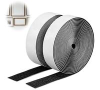 Velcro Autocollant Double Face Extra Fort 2CM x 3M Bande Scratch Adhésive Puissant pour Intérieur et Extérieur Scotch Auto