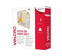 Velcro Bande 20mmx10m Blanc Crochets Autocollants