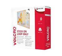 Velcro Bande 20mmx10m Blanc Velours Autocollants