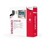 Velcro Bande 20mmx25m Blanc Crochets & Velours Autocollants