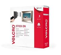 Velcro Marque, Ruban Adhésif Auto-Agrippant À Crochets Et Boucles, Qui Se Coupe À La Longueur Désirée & Parfait Pour La Décoration De Pièce, Maison, Bureau, Dans Le Garage, Noir 20 Mm X 25 M