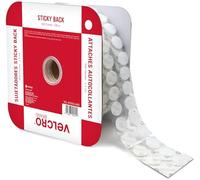 VELCRO Brand Lot de 500 pastilles adhésives blanches | Petits cercles de 1,6 cm | Crochet et boucle adhésifs ronds | Pour l'école, les enseignants, le montage des arts et de l'artisanat,