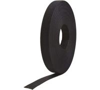 VELCRO Brand ONE-WRAP® VEL-30834-AMS Sangles robustes à découper à la longueur désirée, 13,7 m x 1,9 cm, rouleau double face auto-agrippant, attaches qui se fixent à elles-mêmes, maintien sûr, Noir