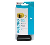 VELCRO Brand Sangle Large, 50mm x 92 cm - Noir VEL-EC60329, 50mm x 92cm