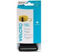 VELCRO Brand Sangle large ajustable 50mm x 92cm x 2 Noir Noir G