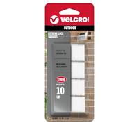 VELCRO Brand Toll Tag Adhesive Mounting Squares. Mount Transponders on Car Windshield. 16 Sets Extreme Lock Snap Fasteners, 1 in. Water and UV Resistant with Super Strong Holding Power, White