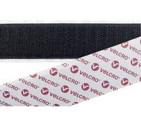 VELCRO® E08802033013025 Bandelette auto-agrippante à coller partie crochets (L x l) 25000 mm x 20 mm noir 25 m