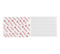 VELCRO Lot de 24 paires de bandes auto-agrippantes avec extrémités arrondies conçues pour aider à réduire le levage des bords - Adhésif PS14 - 20 mm x 50 mm - Blanc