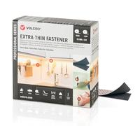 VELCRO Marque | Attache Auto-Agrippante Extra Fine à Profil Bas | Maintien Professionnel Ultra-Résistant avec Montage Affleurant Surface à Surface | 50 mm x 5 m | Noir