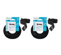 Velcro Marque One-Wrap Attaches Réutilisables, Multi-Usage, Parfaites Pour Ranger Les Accessoires De Bureau, Les Câbles Et Aménager La Maison, Noir 10 Mm X 5 M (Lot de 2)