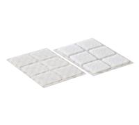 Velcro Marque Pastilles Adhésives Carrées Auto-Agrippantes À Double Face Avec Crochets Et Boucles Prédécoupées Et Parfaites Pour La Décoration De La Pièce Et La Maison, Blanc, 25Mm X 25Mm, Lot De 24