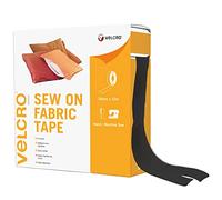 Velcro Marque, Ruban Adhésif À Coudre Auto-Agrippant Pour Tissu, À Crochets Et Boucles, Qui Se Coupe À La Longueur Désirée & Parfait Pour Les Activités De Couture, Noir, 30 Mm X 10 M