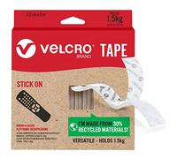 Velcro Marque, Ruban Adhésif À Crochets Et Boucles, Qui Se Coupe À La Longueur Désirée & Parfait Pour La Décoration De Pièce, Maison, Bureau, Dans Le Garage, Blanc 22 Mm X 3 M