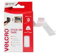Velcro Marque, Ruban Adhésif Auto-Agrippant À Crochets Et Boucles, Qui Se Coupe À La Longueur Désirée & Parfait Pour La Décoration De Pièce, Maison, Bureau, Dans Le Garage, Blanc 20 Mm X 1 M
