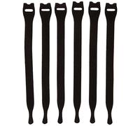 VELCRO Marque | Ruban Auto-Agrippant Réutilisable | ONE-WRAP | 12mm x 20 cm | Noir | Paquet de 6