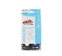 VELCRO Marque Sangles Tout Usages, 25mm x 46 cm - Bleu, 2 pack