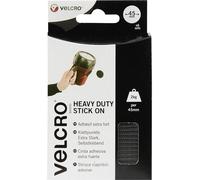 VELCRO® Pastilles rondes auto-agrippantes à coller partie velours et partie agrippante, extra-fort (Ø) 45 mm noir 12 pc(s)